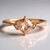 Anello in oro con Morganite AAA