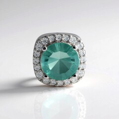 Ciondolo in argento con Fluorite Verde