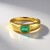 Anello in argento con Smeraldo Russo
