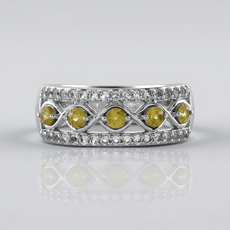 Anello in argento con Sfene