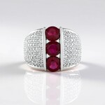 Anello in argento con Rubino del Madagascar (de Melo Essence)