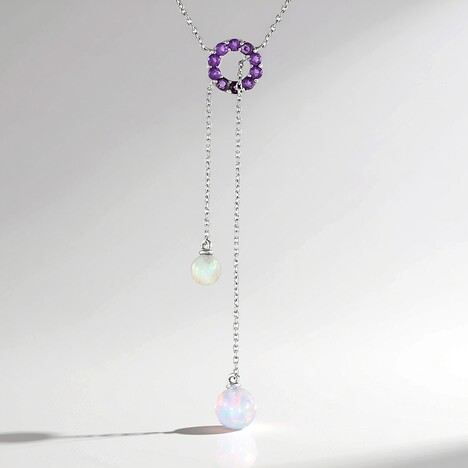 Collana in argento con Opale di Welo (de Melo Essence)