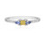 Zilveren ring met Blauwe Ceylon saffieren