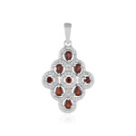 Mosambik-Granat-Silberanhänger