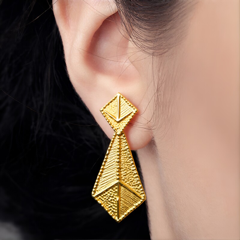 Pendientes en plata (Joias do Paraíso)