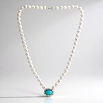 Collana in argento con Amazzonite (TPC)