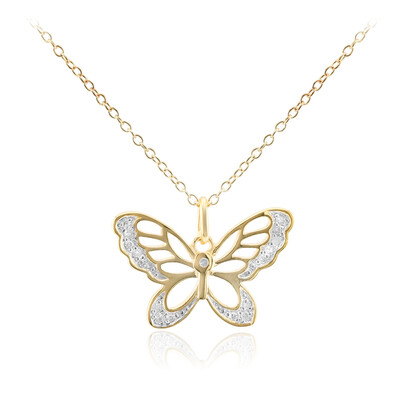Collana in argento con Diamante I3 (I)