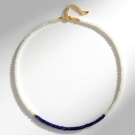 Collana in argento con Zaffiro Bianco