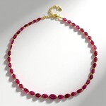 Collana in argento con Zaffiro Rosa del Madagascar