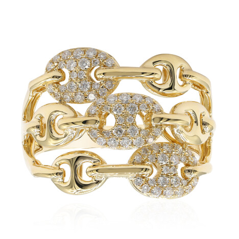 Gouden ring met I1 (H) Diamanten (CIRARI)