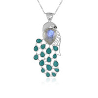 Collana in argento con Labradorite Blu Maniry (Adela Silber)