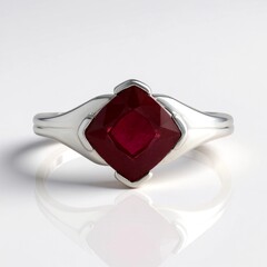Anello in argento con Rubino Bemainty