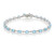 Bracciale in argento con Topazio Blu Svizzero