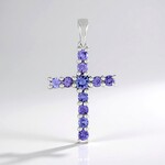 Ciondolo in argento con Tanzanite