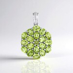 Ciondolo in argento con Peridoto