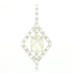 Colgante en plata con Turmalina cuprífera