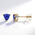 Orecchini in oro con Tanzanite AAA