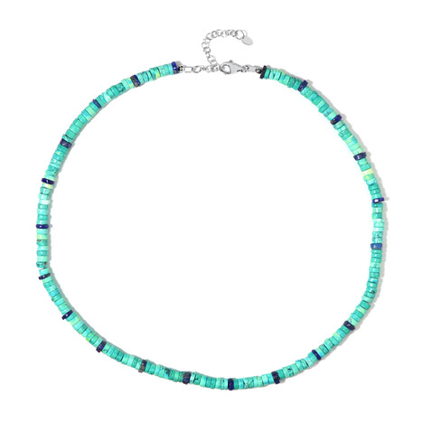 Edelstein-Silberhalskette