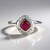 Anello in argento con Rubino del Madagascar