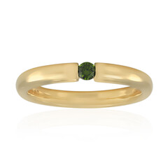 Anello in oro con Diamante Verde VS1