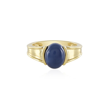Blauer Opal-Silberring