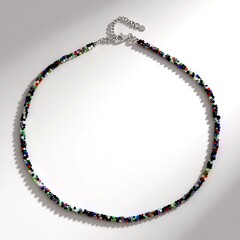 Collana in argento con Spinello Nero