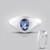Anello in platino con Tanzanite (KM by Juwelo)