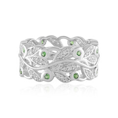 Bague en argent et Tsavorite de Tanzanie (de Melo)