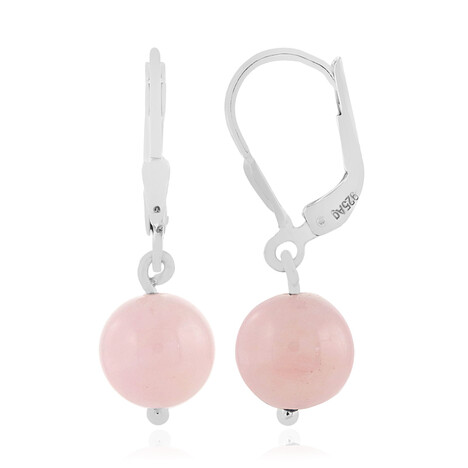 Morganit-Silberohrringe