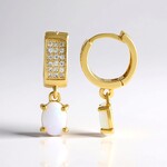 Orecchini in argento con Opale Australiano