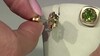 Pendientes en oro con Peridoto de Dashihe (CIRARI)
