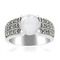 Regenbogen-Mondstein-Silberring (Annette classic)