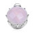 Pendentif en argent et Quartz rose
