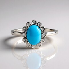 Anello in argento con Turchese Sleeping Beauty (Faszination Türkis)