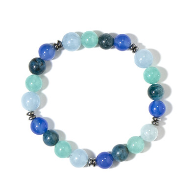 Bracelet et Agate bleue