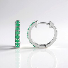 Orecchini in argento con Smeraldo Socoto