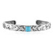 Sleeping Beauty Turquoise Silver Bangle (Desert Chic)