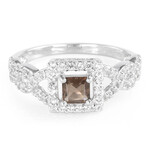 Rauchquarz-Silberring