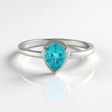 Anello in argento con Apatite Blu