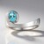 Bague en argent et Apatite bleue (Pallanova)