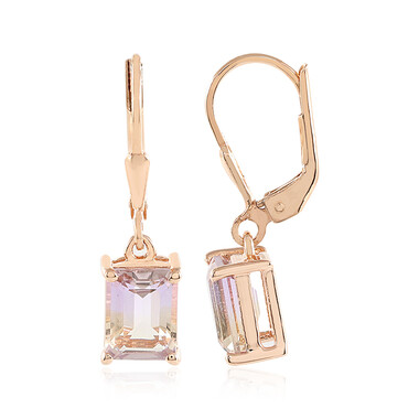 Pendientes en plata con Ametrino