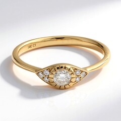 Anello in oro con Diamante SI1 (H)