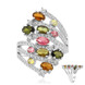 Anello in argento con Tormalina Rosa Brasiliana