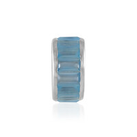Zilveren hanger met Blauwe Onyxen