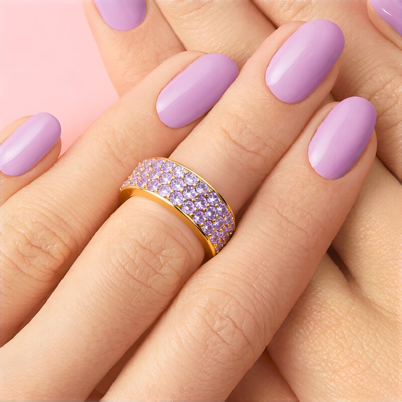 Tansanit-Goldring (de Melo Gold)