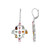 Zilveren oorbellen met toermalijnen