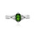 Russian Diopside Silver Ring