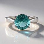 Anello in argento con Fluorite Verde