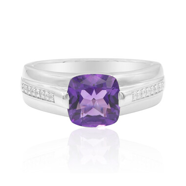 Bolivianischer Amethyst-Silberring