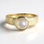 Anello in oro con Pietra di Luna Arcobaleno AAA (Adela Gold)
